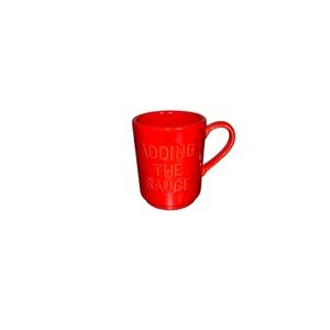 Kate Spade x Lenox “Adding the Sauce” Red Ceramic Mug